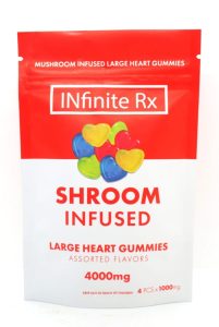 Nfinite Rxs Shroom Infused Large Heart Gummies Edibles